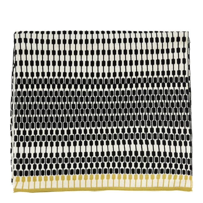 Harlequin Array Knitted Throw, Charcoal