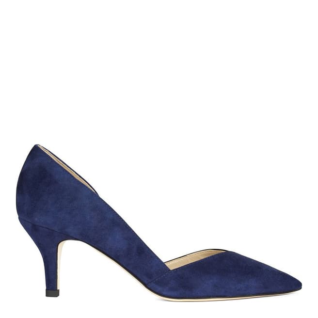 Hobbs London French Blue Suede Alice Courts 