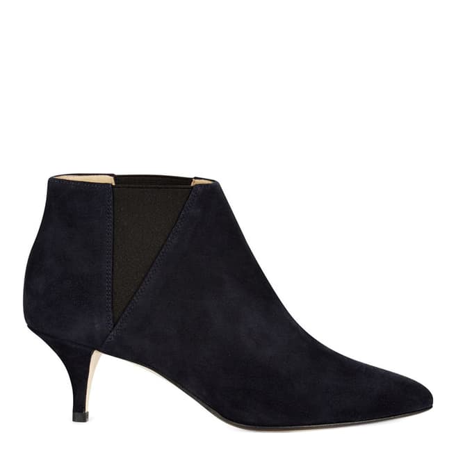 Hobbs London Navy Suede Farrah Ankle Boots