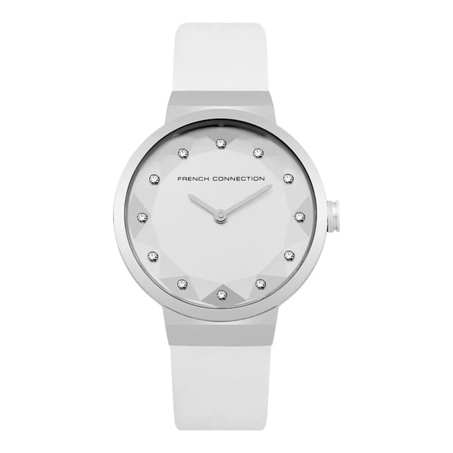 French Connection White Strap Watch