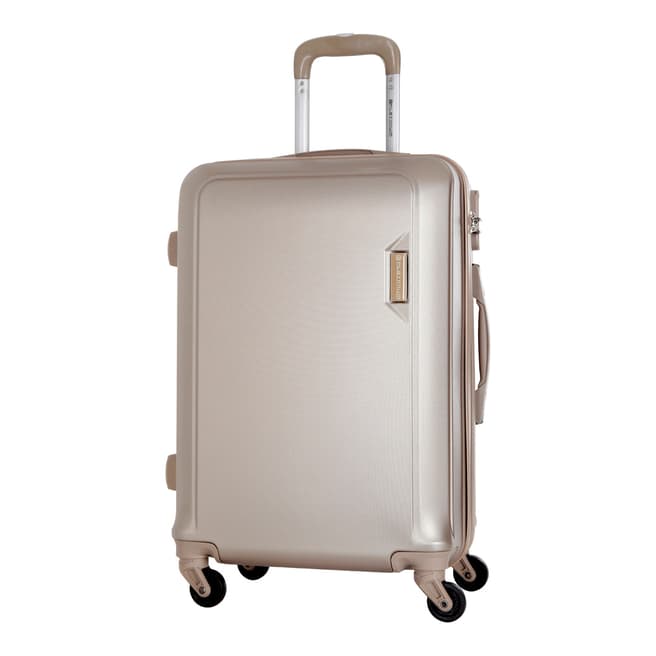 Platinium Beige Buccia 4 Wheeled Suitcase 66cm