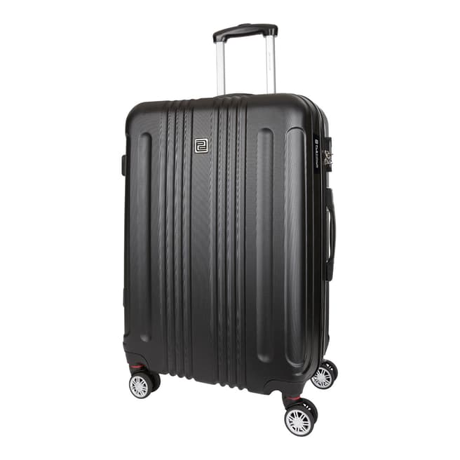 Platinium Black Stafford 8 Wheeled Suitcase 66cm