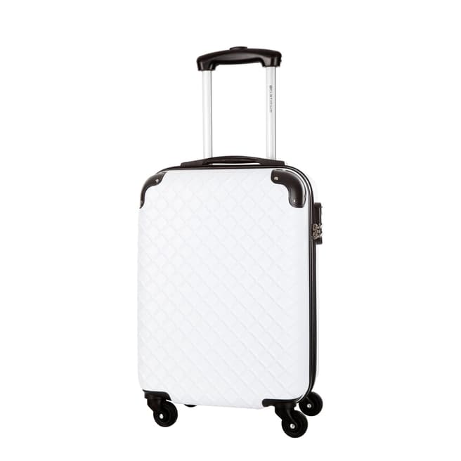 Platinium White Sifnos 4 Wheeled Suitcase 56cm