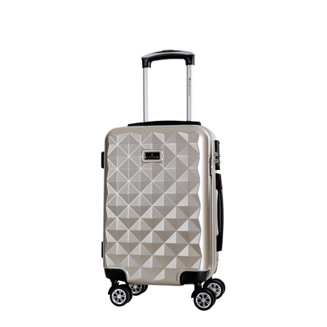 Platinium Beige Gregoria 8 Wheeled Suitcase 50cm