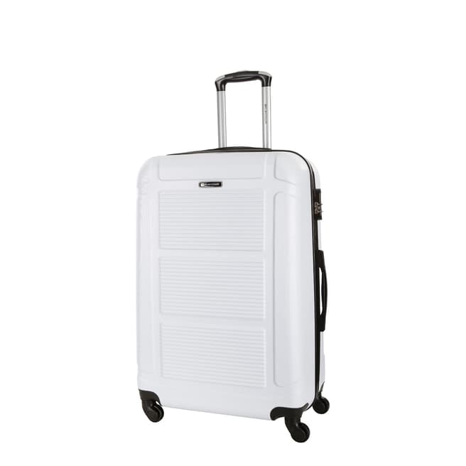 Platinium White Basildon 4 Wheeled Suitcase 50cm