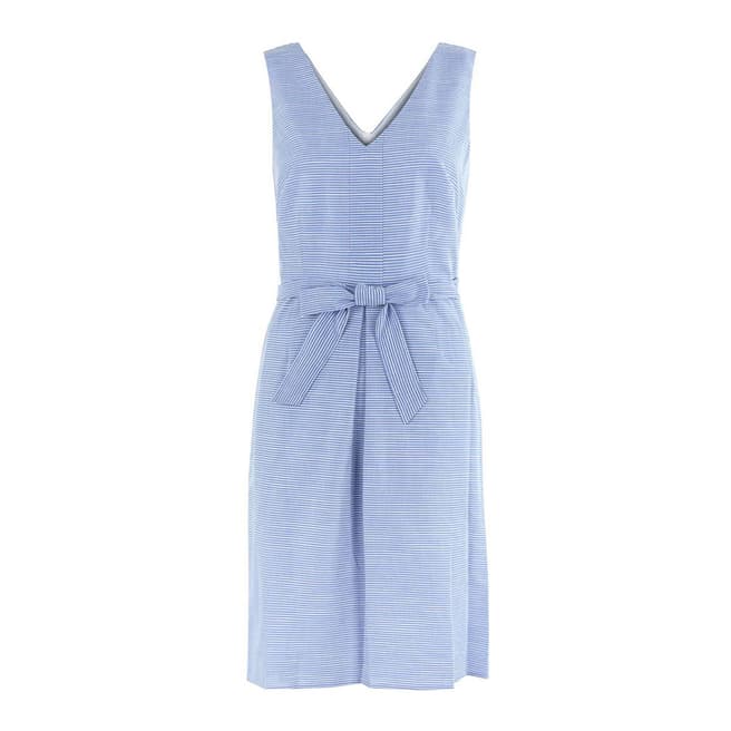 Hobbs London Blue Alison Stripe Dress 