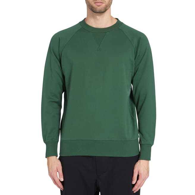 adidas Y-3 Green Crew Neck Sweatshirt