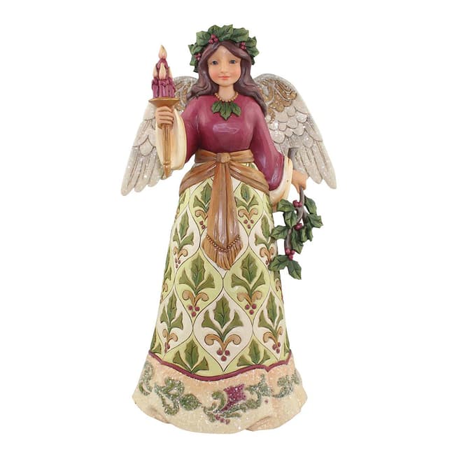 Jim Shore Jolly Holly Days Victorian Angel With Candle