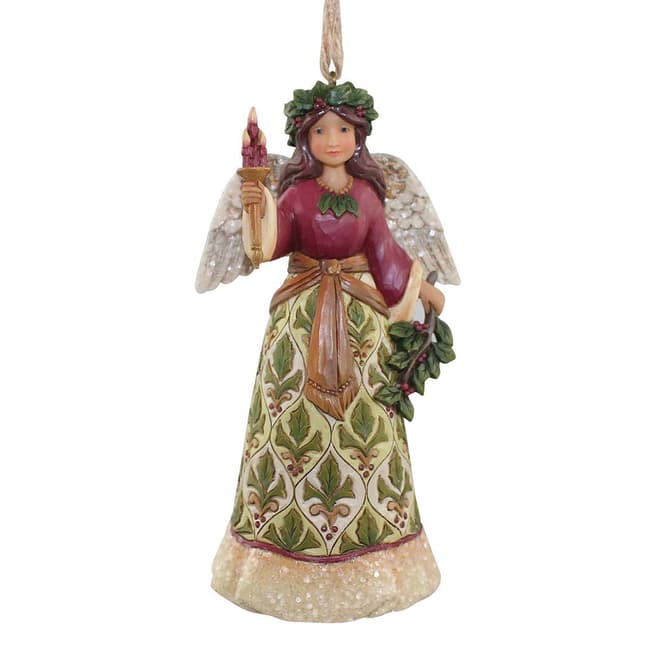 Jim Shore Victorian Angel With Candle Hanging Ornament