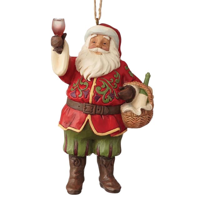 Jim Shore Vineyard Santa Hanging Ornament 