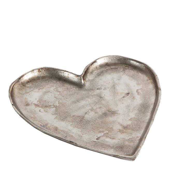 Gallery Living Silver Carrigan Heart Dish 35cm