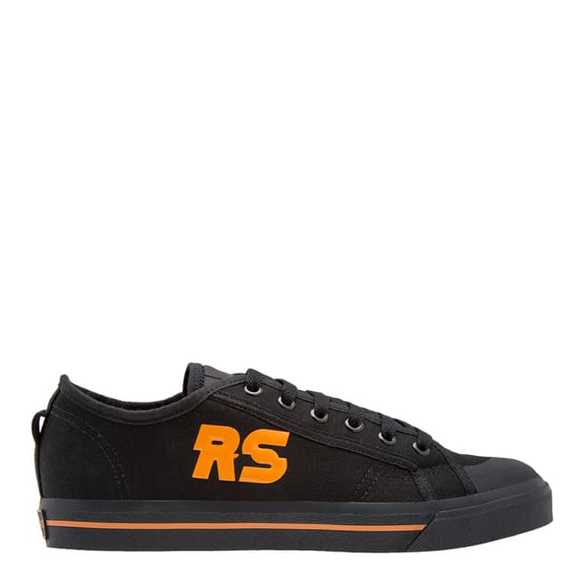 Adidas By Raf Simons Black Orange Raf Simons Spirit Low Sneakers 