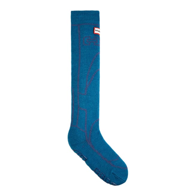 Hunter Ocean Blue Orginal Boot Slipper Sock