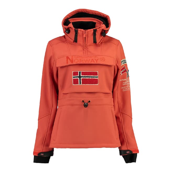Geographical Norway Girl's Topale Coral Hooded Coat