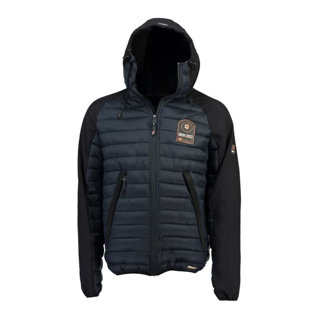 Geographical Norway Boy's Aube Navy Hooded Coat