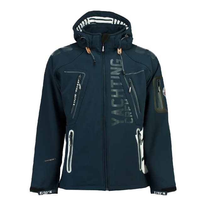 Geographical Norway Boy's Toublerona Navy Hooded Coat