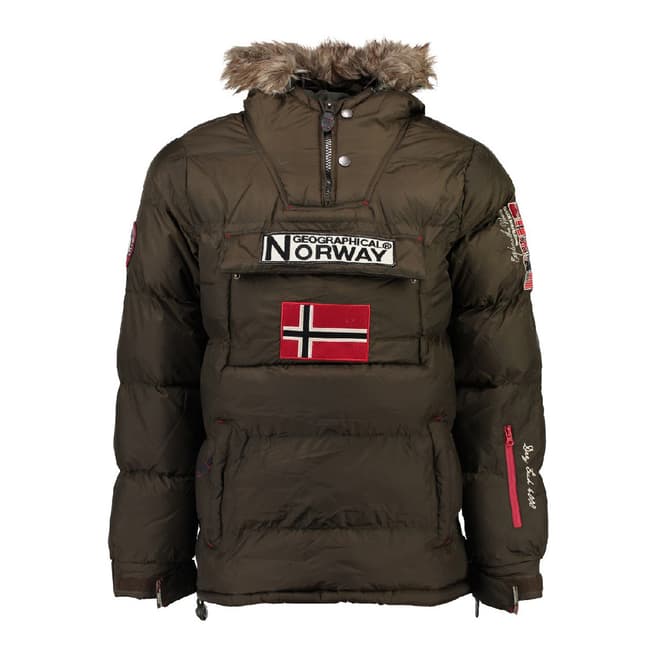 Geographical Norway Boy's Brice Khaki Padded Coat