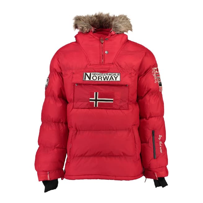 Geographical Norway Boy's Brice Red Padded Coat