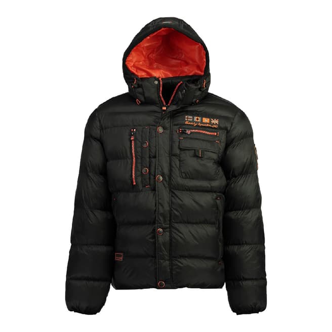 Geographical Norway Boy's Citernier Black Hooded Coat 