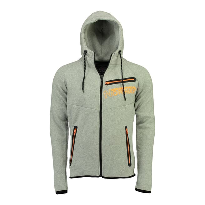 Geographical Norway Boy's Goltan Light Grey Orange Hooded Sweater