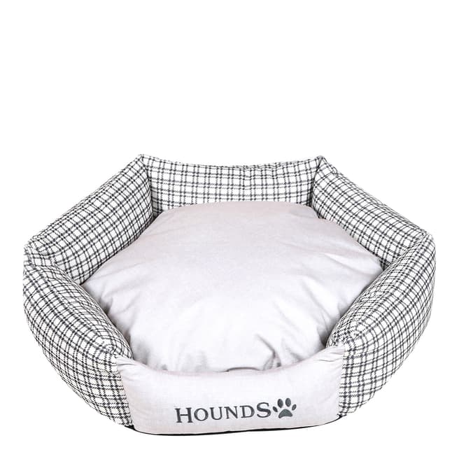 Hounds Grey Hexagonal Dog Bed 70x20x12cm