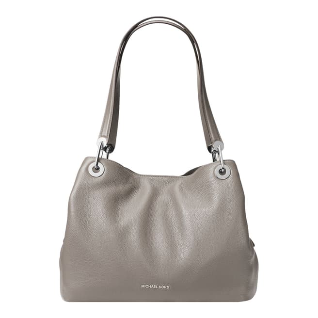 Michael Kors Pearl Grey Leather Shoulder Bag