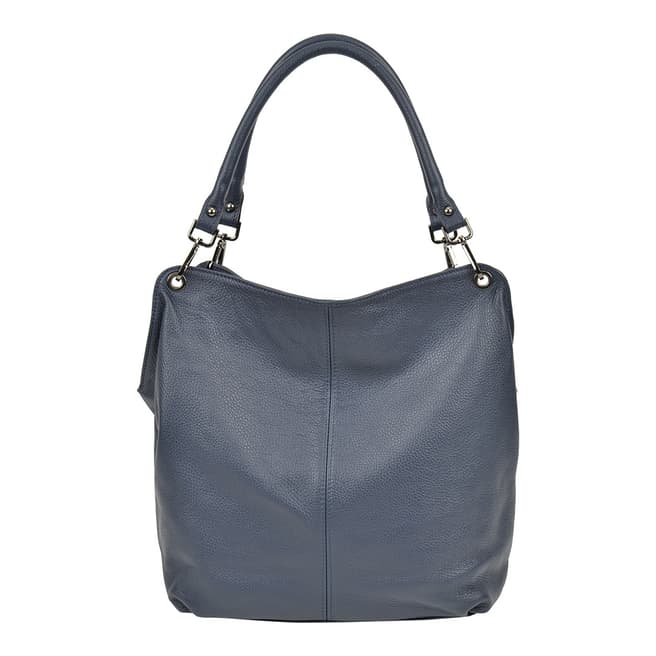 Anna Luchini BlueLeather Leather Top Handle Bag