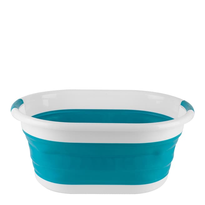 Beldray Turquoise Oval Foldable Laundry Basket, 27L