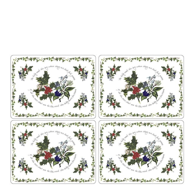 Portmeirion Set of 6 The Holly & The Ivy Placemats