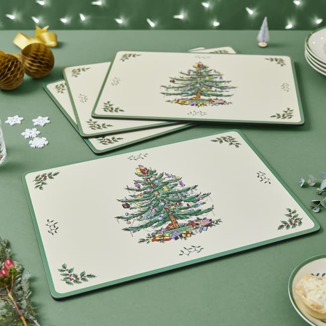Pimpernel Christmas Tree Set of 4 Large Placemats