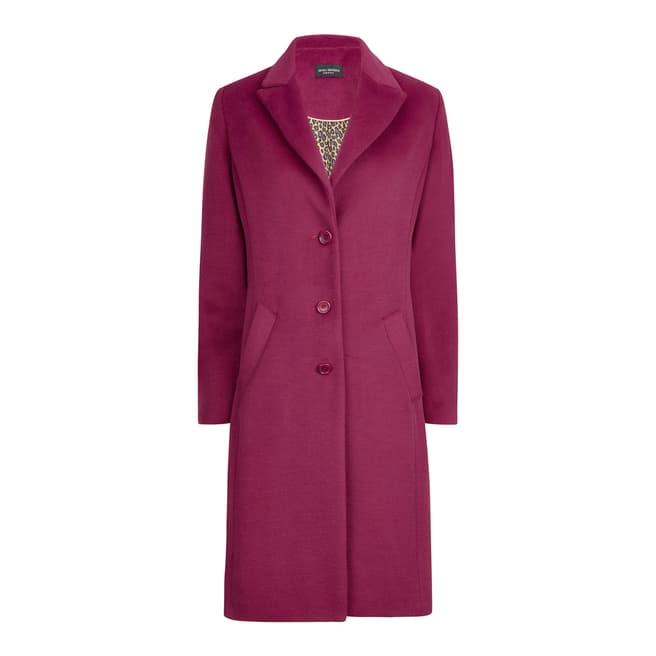James Lakeland Pink Tailored 3 Button Coat