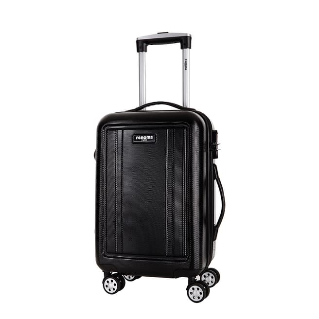 Renoma Black Newman 8 Wheeled Suitcase 56cm