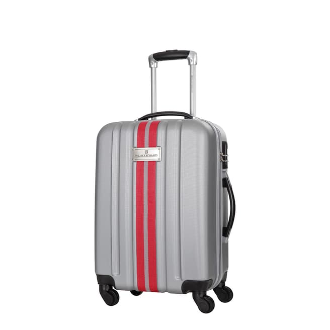 Platinium Silver Manzana 4 Wheeled Suitcase 50cm