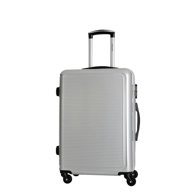 Travel One Silver Maryhill 4 Wheel Suitcase 48cm