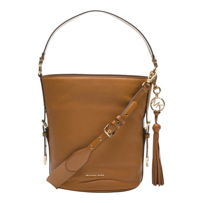 Michael Kors Brown Brooke Medium Leather Bag