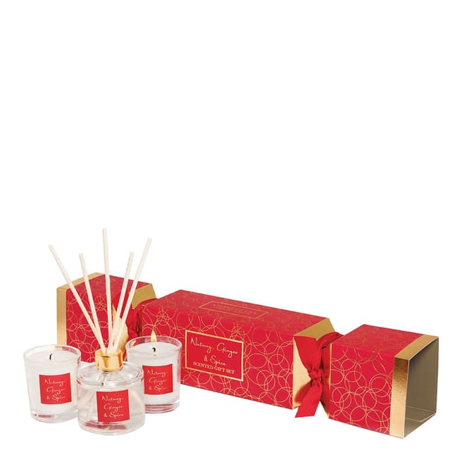 Stoneglow Candles Seasonal Collection Nutmeg, Ginger & Spice Cracker Gift Set