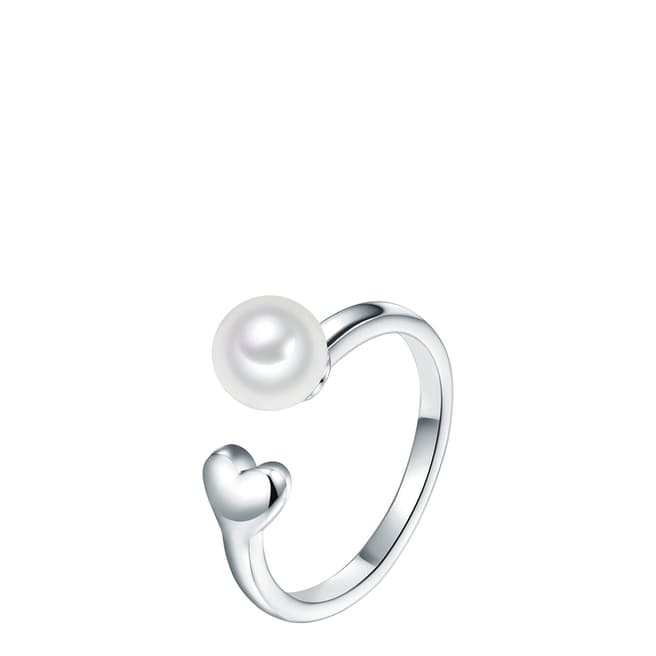 The Pacific Pearl Company Silver Plated Fresh Water Cultured Pearl Ring