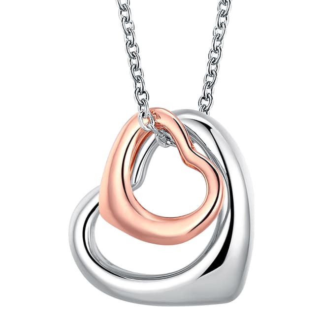 Chloe Collection by Liv Oliver Silver / Rose Gold Necklace