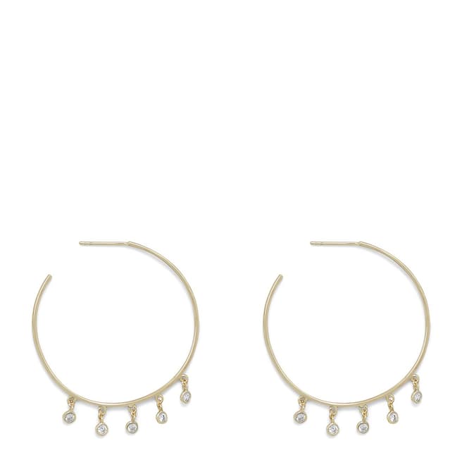 Chloe Collection by Liv Oliver Rose Gold Plated Crystal Earrings
