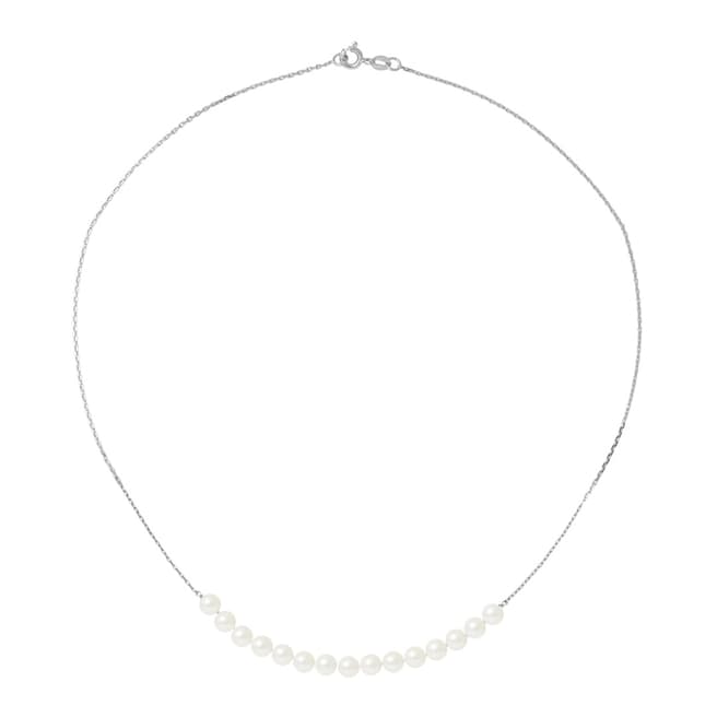 Mitzuko White/Black Tahitian Freshwater Pearl Necklace