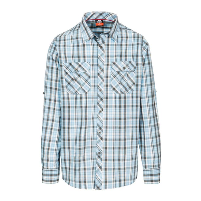 Trespass Men's Blue Check Collector Shirt