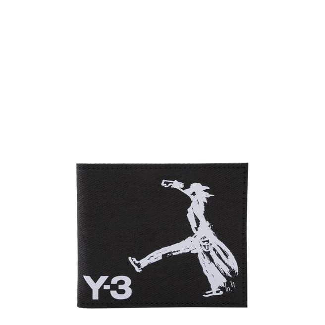 adidas Y-3 Black Yohji Drawing Print Wallet