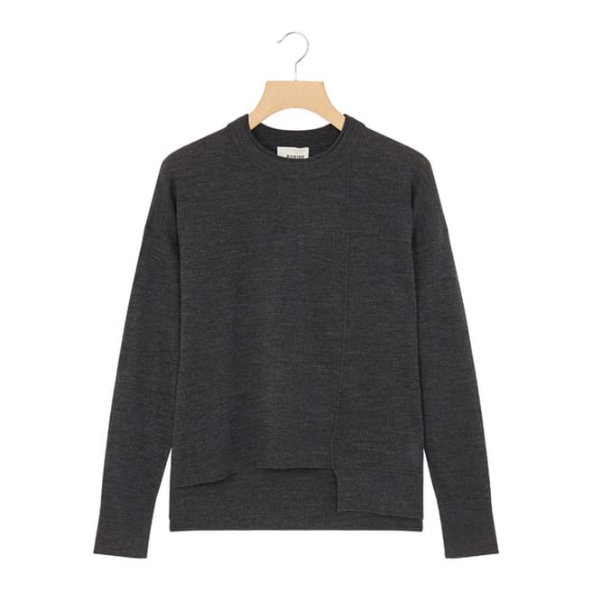 Rodier Charcoal Round Neck Wool Jumper