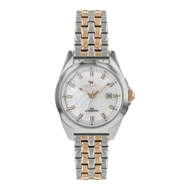 Radley White Mother Of Pearl Dial Two-Tone Bracelet Watch