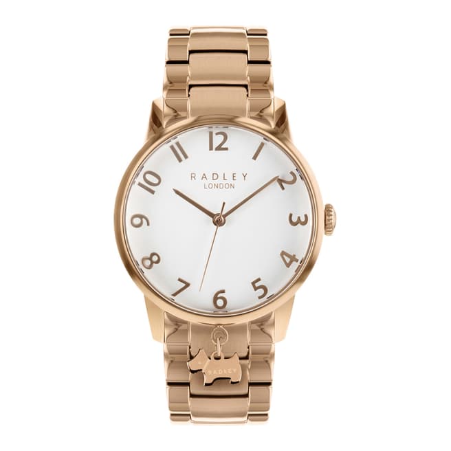 Radley White Dial Rose Gold Stainless-Steel Bracelet Watch