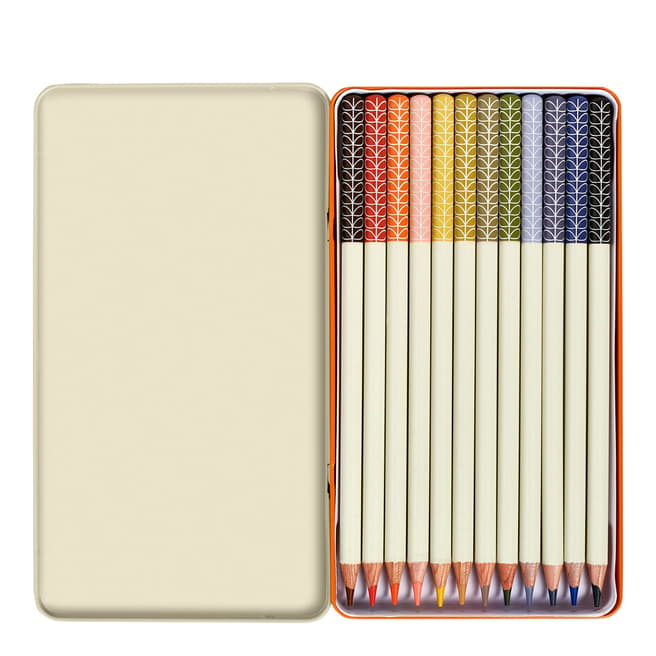 Orla Kiely Colouring Pencils (Set of 12) - Linear Stem