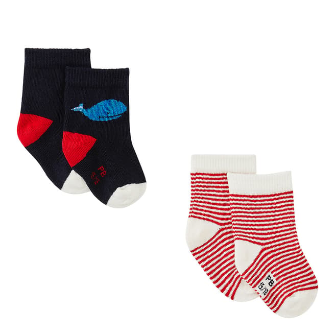 Petit Bateau Multi Coloured 2 Pairs of Socks