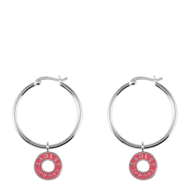 Radley Silver & Pink Esher Street Earrings