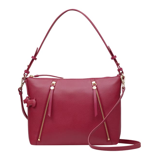 Radley Red Medium Zip-Top Shoulder Bag