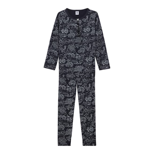 Petit Bateau Girl's Navy Magic Night Pyjamas